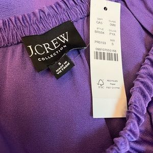NWT J Crew Luster Crepe maxi skirt small purple yam